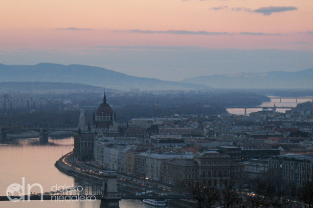 Widok ze Wzgórza Gellérta w Budapeszcie