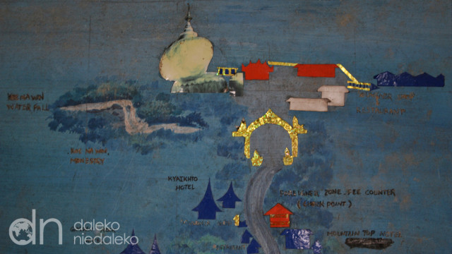 Mapa okolic Kyaiktiyo Mapa okolic Kyaiktiyo