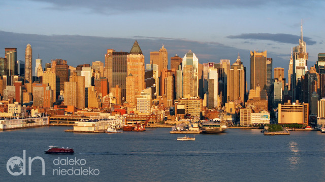 Manhattan o zachodzie słońca Manhattan o zachodzie słońca