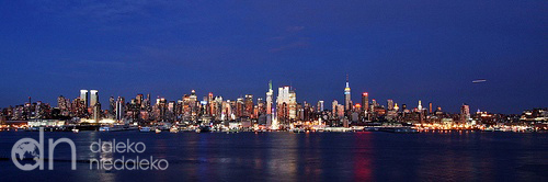 Manhattan po zachodzie słońca Manhattan po zachodzie słońca