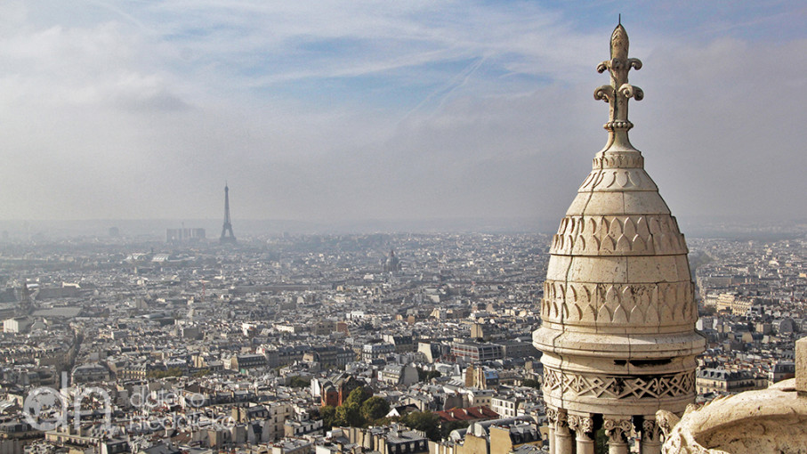 Widok na Paryż z Sacre Coeur